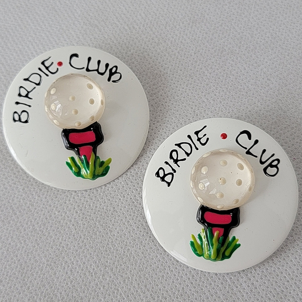 Birdie Club Earrings Golf